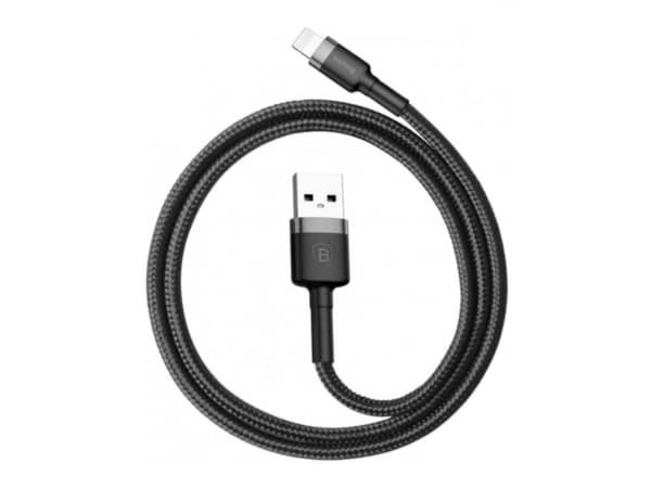 Baseus CALKLF-CG1, 2 m, USB A, Hankjønn, Hankjønn, Grå, Sort, Rett