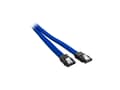 Miniatyrbilde 5 av 5: CableMod ModMesh - SATA-kabel - Serial ATA 150/300/600 - SATA (hunn) til SATA (hunn) - 60 cm - blå