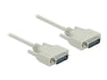 Miniatyrbilde 2 av 3: Delock - Seriell kabel - 15 pin D-Sub (DB-15) (hann) til 15 pin D-Sub (DB-15) (hann) - 3 m - tommelskruer - beige