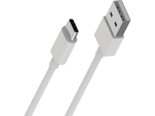 USB Borofone Borofone cable - USB-A to USB-C cable packed in a tube, 1 m (White) universal