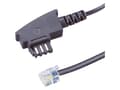 Miniatyrbild 3 av 3: BASETech BT-1602098, 3 m, TAE-N-kontakt, RJ11 6p4c-kontakt, Sort, Hanstik, Hanstik