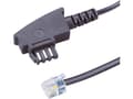 Miniatyrbild 2 av 3: BASETech BT-1602098, 3 m, TAE-N-kontakt, RJ11 6p4c-kontakt, Sort, Hanstik, Hanstik
