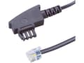 Miniatyrbild 1 av 3: BASETech BT-1602098, 3 m, TAE-N-kontakt, RJ11 6p4c-kontakt, Sort, Hanstik, Hanstik