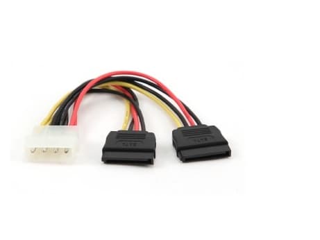 Cablexpert - Strømadapter - SATA-strøm (hann) til 4-pin intern strøm (hann) - 30 cm