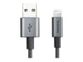 Miniatyrbild 4 av 5: ADATA - Lightning-kabel - USB hane till Lightning hane - 1 m - skärmad - titan
