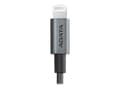 Miniatyrbild 5 av 5: ADATA - Lightning-kabel - USB hane till Lightning hane - 1 m - skärmad - titan