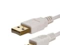 Miniatyrbild 1 av 5: InLine® USB 2.0 mini kabel, USB A hane till mini B hane (5pin), vit, 0,5m