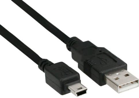 InLine 33107L, 5 m, USB A, Mini-USB B, Hankjønn/hankjønn, 0,48 Gbit/s, Sort