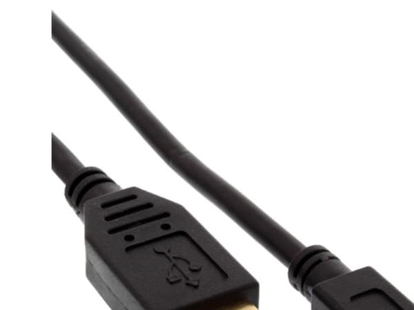 InLine 5m USB, 5 m, USB A, Micro-USB B, Uros/uros, Musta