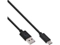 Miniatyrbild 5 av 5: InLine USB C/USB A, 0,5 m, 0,5 m, USB C, USB A, USB 2.0, hane/kvinna, svart