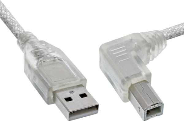 InLine 34519R, 1 m, USB A, USB B, Hane/Hane, 0,48 Gbit/s, Transparent