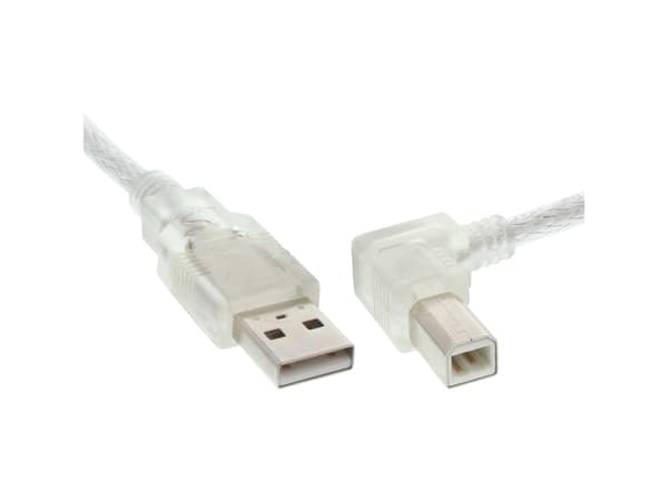 InLine 34519R, 1 m, USB A, USB B, Hane/Hane, 0,48 Gbit/s, Transparent