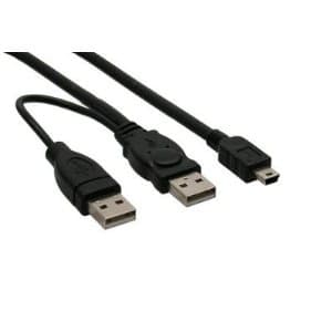 InLine 33107X, 1 m, Mini-USB B, 0,48 Gbit/s, Sort