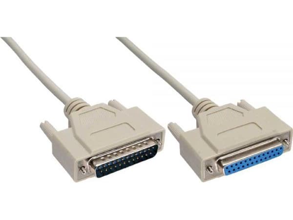InLine 11420M, Beige, 10 m, DB25M, DB25F