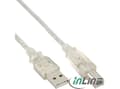 Miniatyrbild 2 av 3: InLine 34555T, 5 m, USB A, USB B, Hane/Hane, 0,48 Gbit/s, Transparent