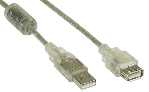 InLine 34610Q, 1 m, USB A, USB A, Hane/Hona, 0,48 Gbit/s, Transparent