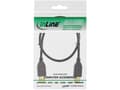 Miniatyrbild 4 av 5: InLine 34318S, 2 m, USB A, USB A, USB 2.0, hane/kvinna, svart