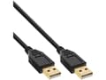 Miniatyrbild 2 av 5: InLine 34318S, 2 m, USB A, USB A, USB 2.0, hane/kvinna, svart