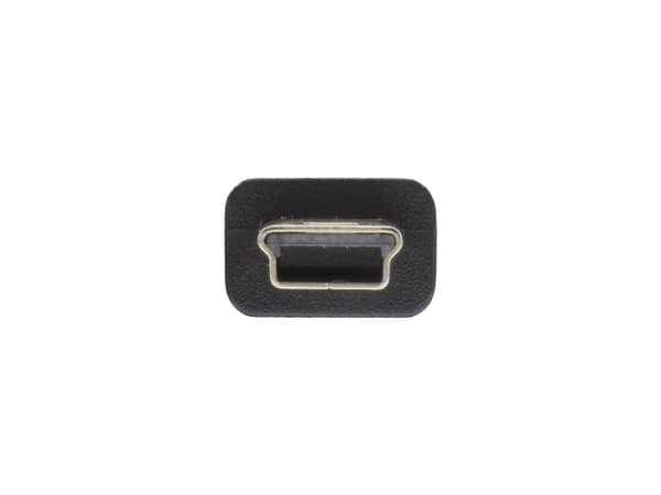 InLine 33107N, 1,5 m, USB A, Mini-USB B, USB 2.0, Man/Female, Svart