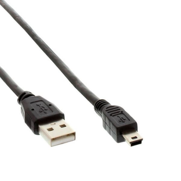 InLine 33107N, 1,5 m, USB A, Mini-USB B, USB 2.0, Man/Female, Svart