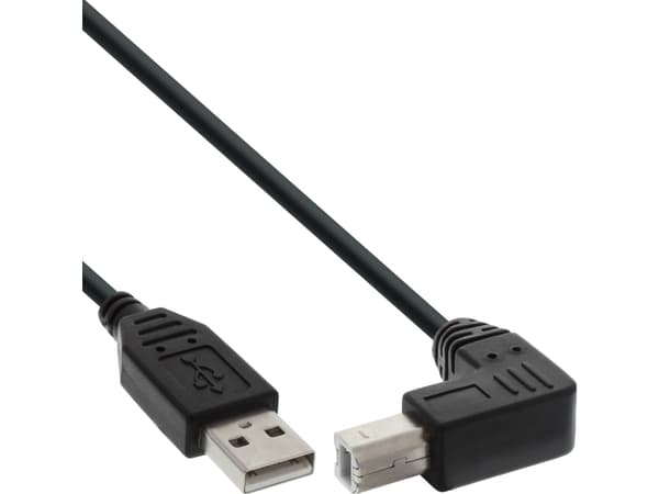InLine 34520U, 2 m, USB A, USB B, Hane/Hane, 0,48 Gbit/s, Svart