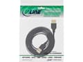 Miniatyrbild 4 av 5: InLine 34610F, 1 m, USB A, USB A, USB 2.0, Hane/Hona, Svart