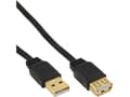 Miniatyrbild 5 av 5: InLine 34610F, 1 m, USB A, USB A, USB 2.0, Hane/Hona, Svart