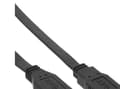 Miniatyrbild 1 av 5: InLine 34610F, 1 m, USB A, USB A, USB 2.0, Hane/Hona, Svart