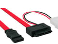 Miniatyrbild 1 av 4: InLine 29608, 0,4 m, SATA I, SATA 7-pin, Hane/Hane, Svart