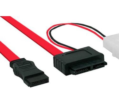 InLine 29608, 0,4 m, SATA I, SATA 7-pin, Hane/Hane, Svart