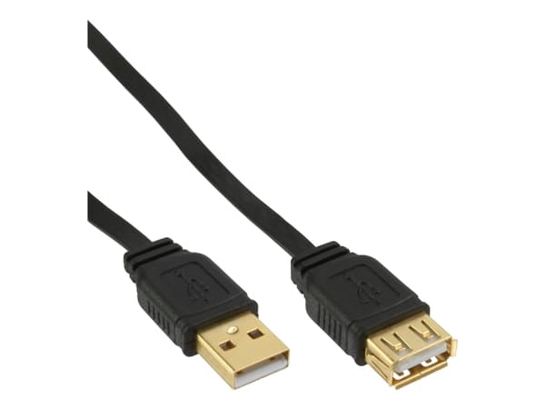 InLine 34620F, 2 m, USB A, USB A, USB 2.0, Hane/Hona, Svart