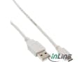 Pikkukuva 5 / 5: InLine 1m USB 2.0 A-microB m/m, 1 m, USB A, Micro-USB B, USB 2.0, Uros/uros, Valkoinen