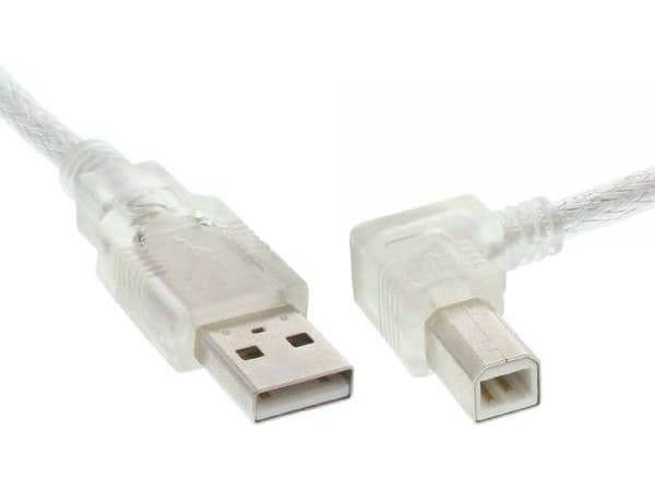 InLine 34517R, 0,5 m, USB A, USB B, Hankjønn/hankjønn, 0,48 Gbit/s, Gjennomsiktig