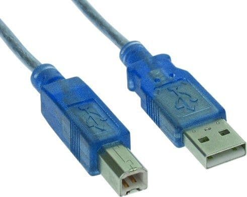 InLine 34535B, 3 m, USB A, USB B, Hankjønn/hankjønn, 0,48 Gbit/s, Blå