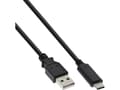 Miniatyrbild 2 av 5: InLine USB C/USB A, 2 m, 2 m, USB C, USB A, USB 2.0, hane/kvinna, svart