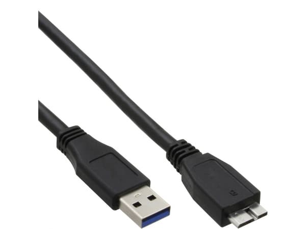 InLine 4043718153794, 1,5 m, USB A, Micro-USB B, USB 3.2 Gen 1 (3.1 Gen 1), 5000 Mbit/s, Musta