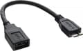 Miniatyrbild 5 av 5: InLine 31609, 0,15 m, USB A, Micro-USB B, Sort
