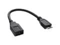 Miniatyrbild 2 av 5: InLine 31609, 0,15 m, USB A, Micro-USB B, Sort