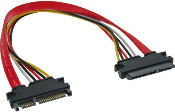 InLine 29652B, 0,5 m, SATA III, Hane/Hona, Multifärg