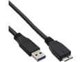 Pikkukuva 3 / 5: InLine 4043718153824, 3 m, USB A, Micro-USB B, USB 3.2 Gen 1 (3.1 Gen 1), 5000 Mbit/s, Musta