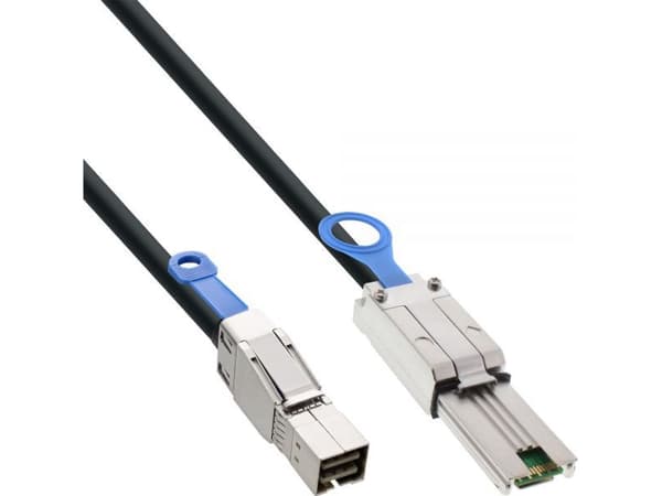 InLine 1m, SFF-8644 - SFF-8088, 1 m, SFF-8088, SFF-8088, hane/hona, svart