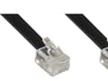 Miniatyrbild 1 av 3: InLine® modulär kabel RJ12, plugg / plugg, 6-trådig, 6P6C, 1m