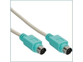 InLine 13332G, 2 m, Manlig kontakt, Manlig kontakt, Beige