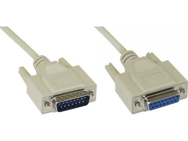 InLine 17740, Beige, DB15, 2 m, VGA (D-Sub), Hankjønn/hunkjønn