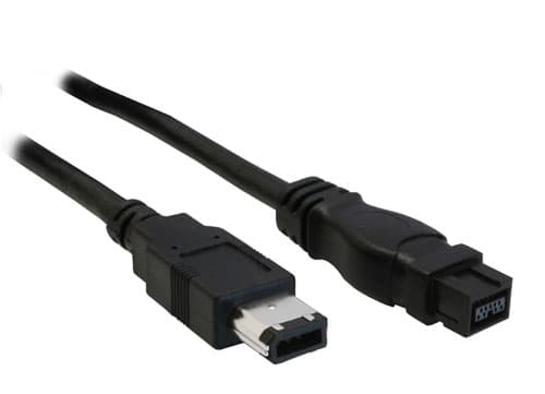 InLine FireWire M-M 3m, FireWire 400 (IEEE 1394/IEEE 1394a), 6-p, 9-p, Svart, Hankjønn/hankjønn, 400 Mbit/s