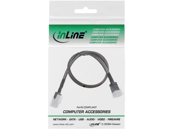 InLine 27628B, 1 m, SFF-8087, SFF-8087, Hankjønn/hankjønn, Sort
