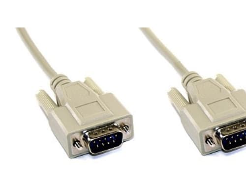 InLine 12215, Beige, 5 m, male 9pin Sub D, male 9pin Sub D