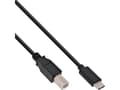 Miniatyrbild 1 av 5: InLine 35765, 5 m, USB C, USB B, USB 2.0, hane/kvinna, svart