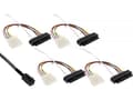 Miniatyrbilde 4 av 4: InLine 27632B, 1 m, SFF-8482, 4 x SFF-8482&Power, Hankjønn, Sort