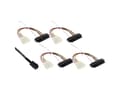 Miniatyrbilde 2 av 4: InLine 27632B, 1 m, SFF-8482, 4 x SFF-8482&Power, Hankjønn, Sort